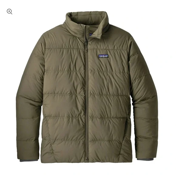 Patagonia Men's Silent Down Puffer Jacket Size Men's M Color Basin Green - Picture 1 of 8